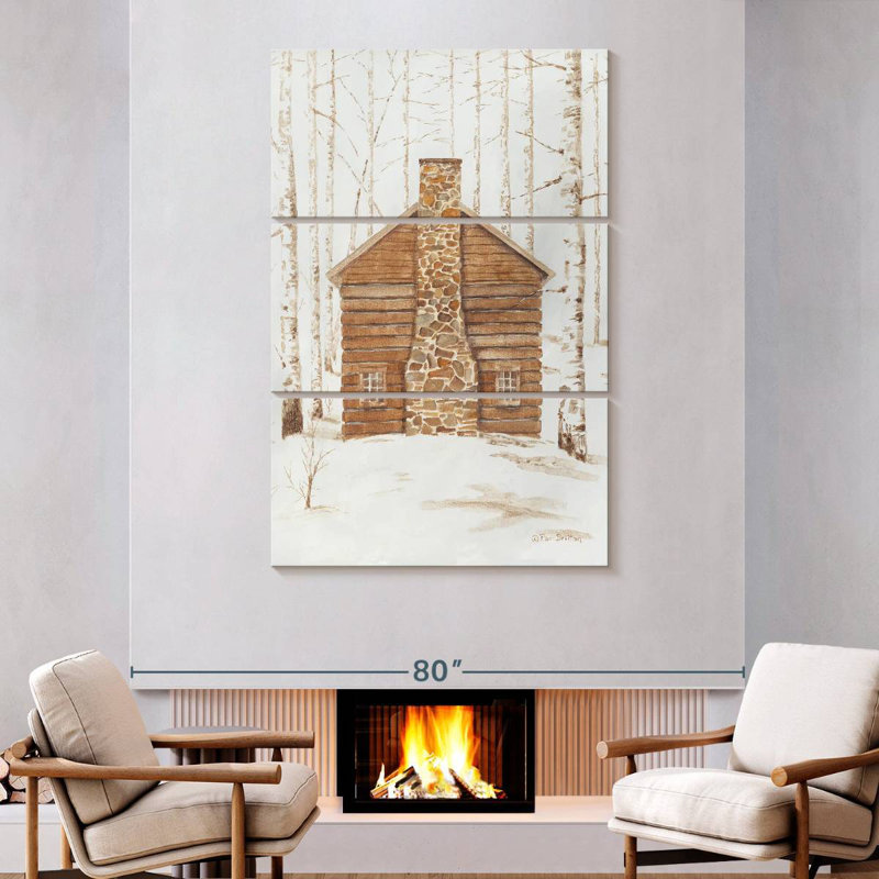Lilie Wintery Cabin, H 74 po x l 48 po