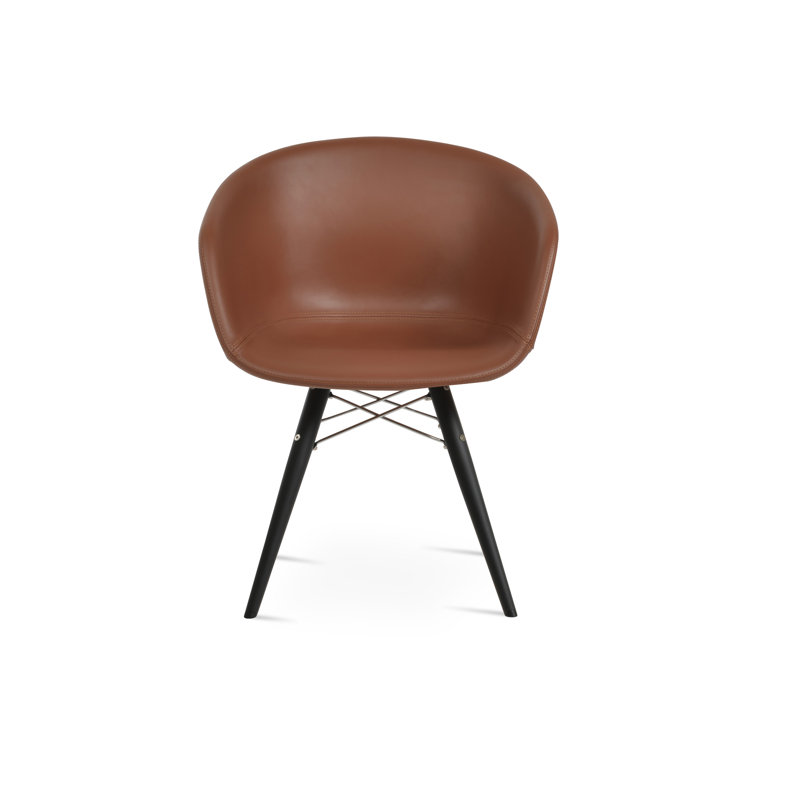 Fauteuil Tribeca, Laine blanc cassé, Noir