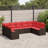 vidaXL Garden Sofa Set Brown Poly Rattan-434962306