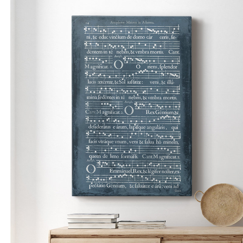 Graphic Songbook IV - Peinture sur toile tendue, H 48 po x l 32 po x P 1 po