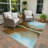Machine Washable Indoor/Outdoor Lockway ACN2419 Abstract Rug-524318328