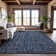 Premium Machine Washable Ducote AMF1145 Damask Rug
