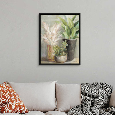 Art mural sur toile, "Jardin intérieur III"