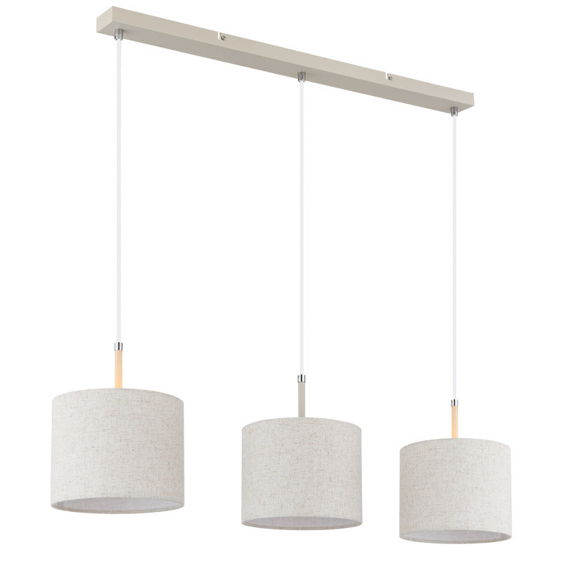 3 - Light Natural Geometric Pendant