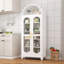 Grande armoire de rangement arquée en métal-72110832