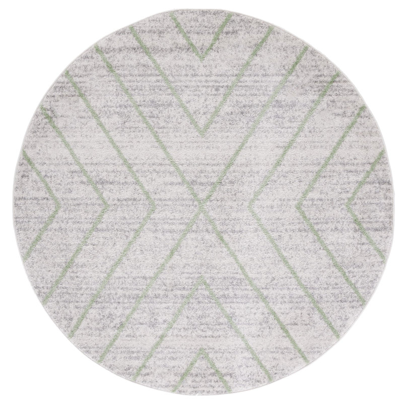 Janes Performance Geometric Rug, Round 6'