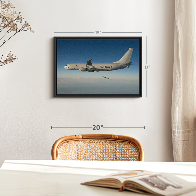 «Boeing P-8 Poseidon Wall Art», H 13 po x l 19 po
