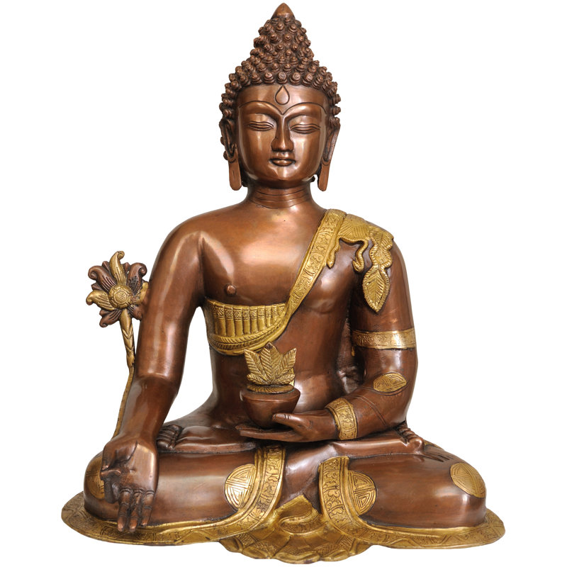Statue de Bouddha de la médecine (divinité bouddhiste tibétaine)