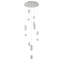 Luminaire suspendu moderne en cristal DEL