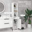Armoire de rangement pour salle de bain, unité de rangement autoportante pour salle de bain