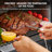 Large Vertical Electric Smoker Grill – 633 sq in | 4-Rack BBQ Smoker with Built-in Meat Probe, Wood Chip Loader &Weather-Resistant Cover – Perfect for Steak, Fish, Ribs (Black)