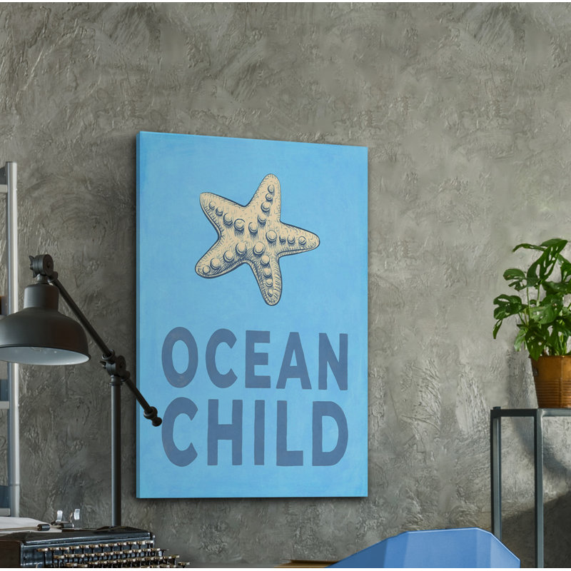 Ocean Child - Wrapped Canvas Painting, 101cm H x 66cm W x 3.81cm D