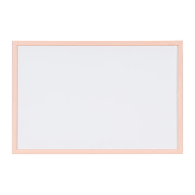 MasterVision Pastel Magnetic Dry Erase White Board, 16" x 12", Salmon Pink Frame, Decorative Whiteboard for Kitchen, Dorm, or Classroom, Wall Décor for Home Office