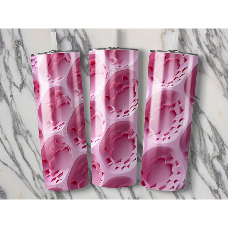 Choose Handmade Tumblers 591ml Vacuum Insulated Stainless Steel (18/8) Travel Tumbler with Straw