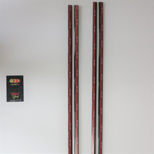 Black 500mm Acrylic Flexible Hinges - No Glue Required Low Profile Plexiglass, Continuous Acrylic Piano Hinges (Set of 2)