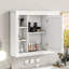 Étagère de miroir moderne pour salle de bain, 35 po x 28 po, construction, armoire de rangement murale spacieuse avec style, 6 tablettes ouvertes, solution polyvalente-290830554