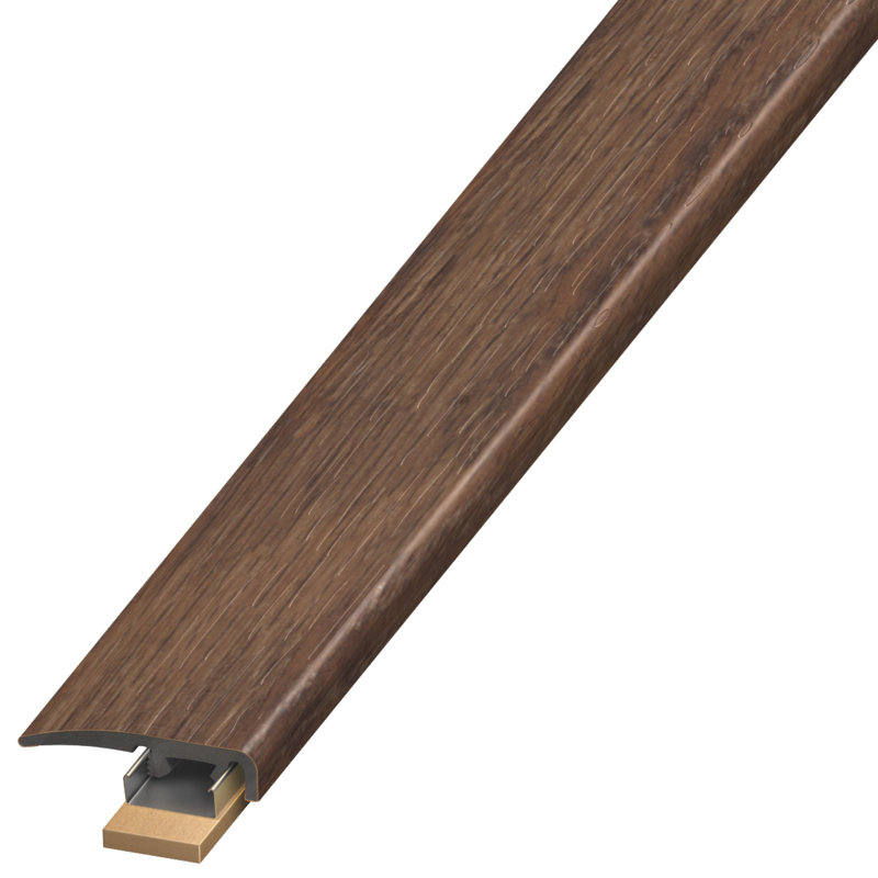 Plastique 0,31 po d'épaisseur 1,38 po de largeur 94 po Seuil / Embout, Charbon