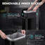 HOMCOM 20L Kitchen Bin, Pedal Bin with Removable Bucket, High Gloss Black