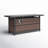 Bohde Rectangle Powder Coated Steel Propane Smokeless Fire Pit Table with Hidden Fuel Tank