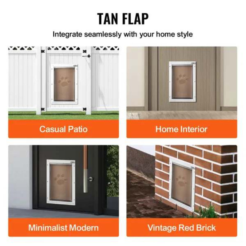 Pet Door Replacement Flap, Compatible with Flap Pet Doors, Measures 5.25" x 8.13" Longer Lasting, Weather-proof, Thickened PVC Dog Door Replacement Flap with Long Magnetic Strip (Small)