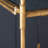 71 Inch Shelf, 6 Tier Design, 5 Mirrored Glass Shelves, Iron Frame, Gold