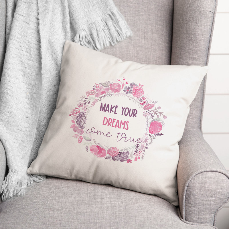 Housse et insert de coussin décoratif carré Dreams