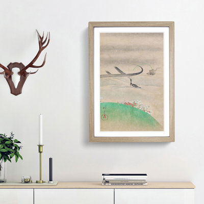 Cormorant Bird Fishing by Sakai Hoitsu - Picture Frame Painting Print