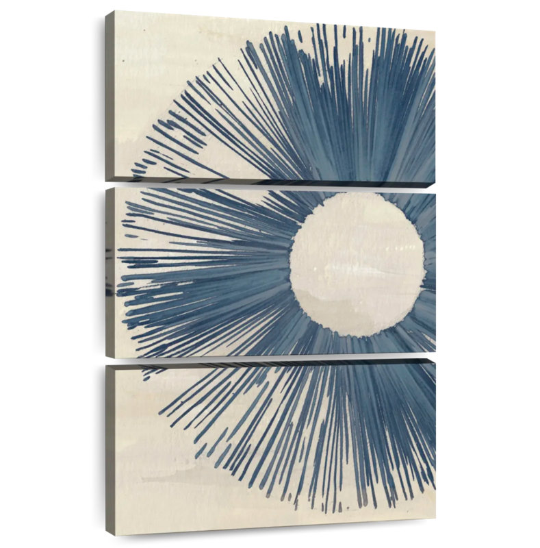 Avery Blue Burst I, 45" H x 28" W