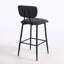 Upholstered Counter Stool with Metal Frame-271538345