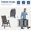Ensemble de 2 chaises de patio pliantes