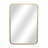 Nuvelle Rectangular Gold Metal Framed Wall Mirror | Studded |