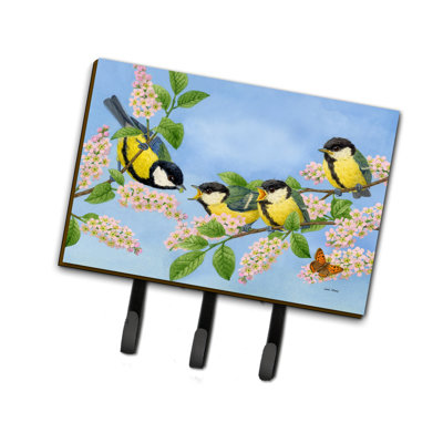 Metal Wall Organizer with Key Hooks