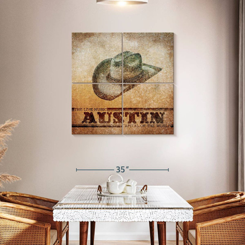 Lelar Cowboy Austin, 38'' H x 38'' W