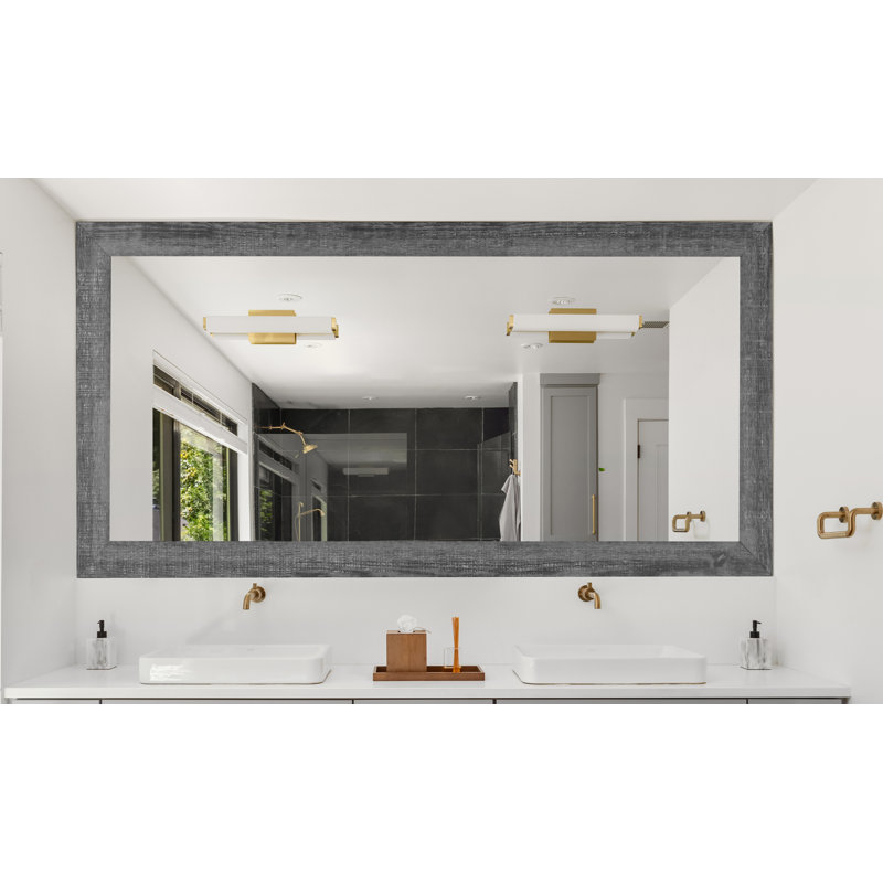 Dakston Solid Wood Flat Mirror, 36.5" x 64"