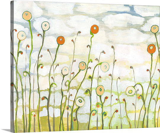 «Noleen Watch the Clouds Go No. 2», reproduction d'art sur toile, H 24 po x l 30 po x P 1,25 po