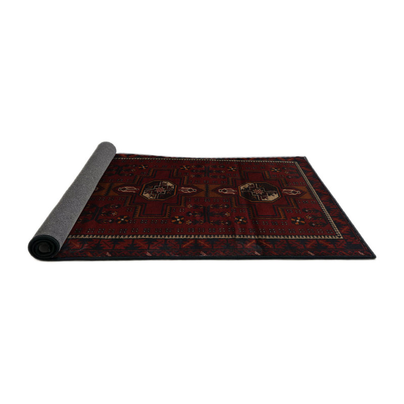 Tapis rouge à motif sud-ouest, Rond 5 pi