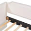 Lits avec rangement, lit de jour simple en bois de velours, canapé-lit compact moderne