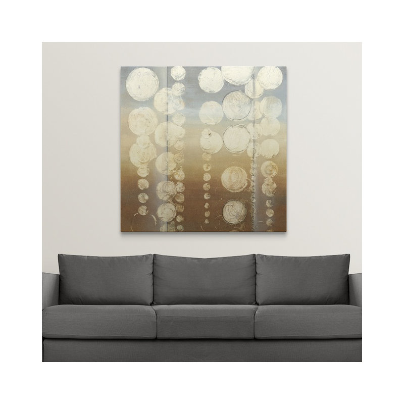 'Rain II' Jennifer Goldberger Painting Print, 35" H x 35" W x 1.5" D, Canvas