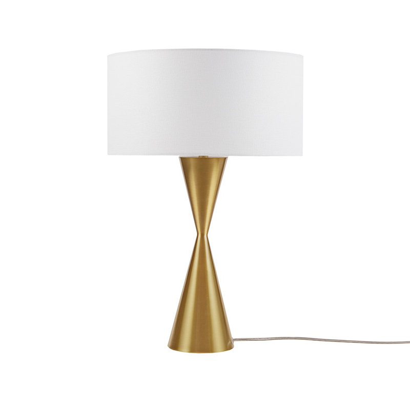 Lampe de table en métal doré