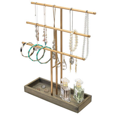 Metal Jewelry Holder Necklace Hanger Stand Everly Quinn