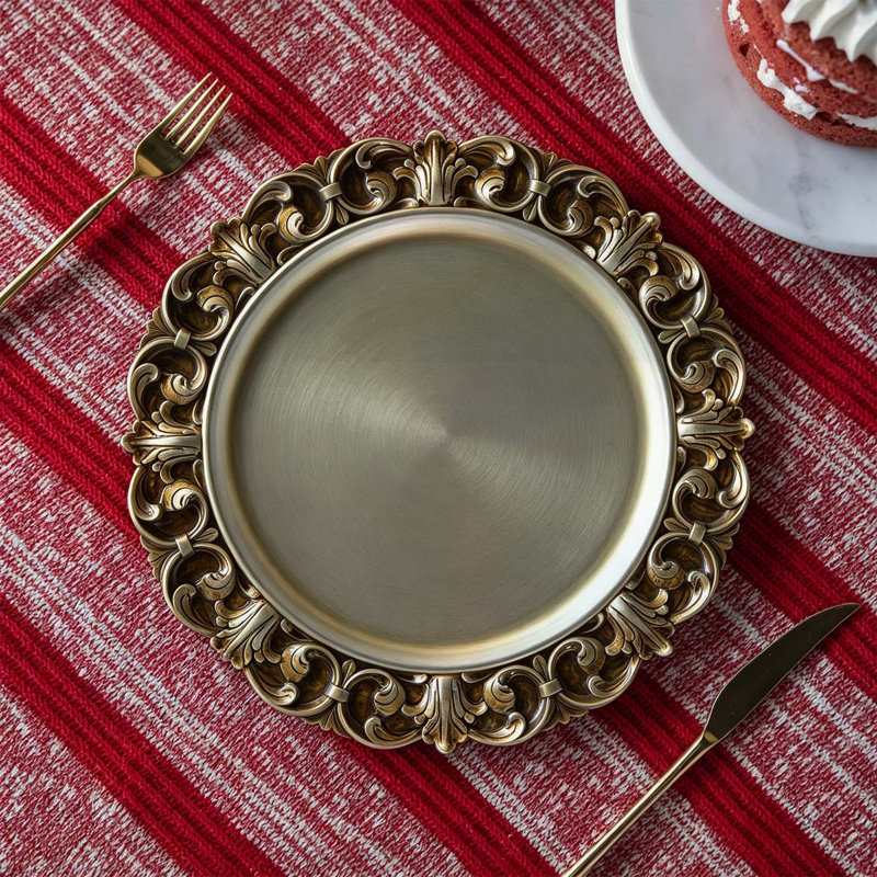 Paquet de 6 assiettes de présentation en plastique durables, parfaites pour rehausser le décor des repas et des événements
