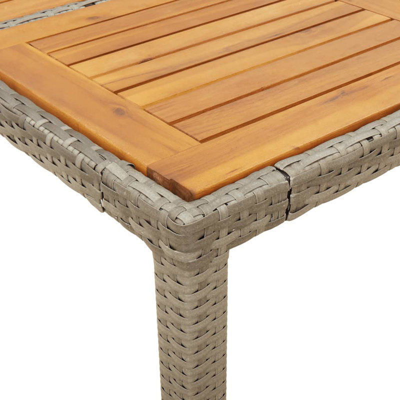 Ensemble de 4 tables de jardin vidaXL, Gris
