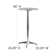 thumbnail image 2 of Round Bar Height Table With Flip-Up Top - Aluminum, 23.6" Diameter, Commercial Grade For Indoor/Outdoor Use 2 of 12