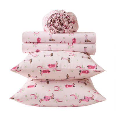 Wrangler Kids Cowgirl Dreams Pink Sheet Set