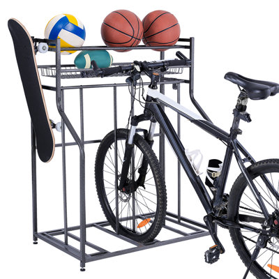 Steel Freestanding Multi-Use Bike Rack