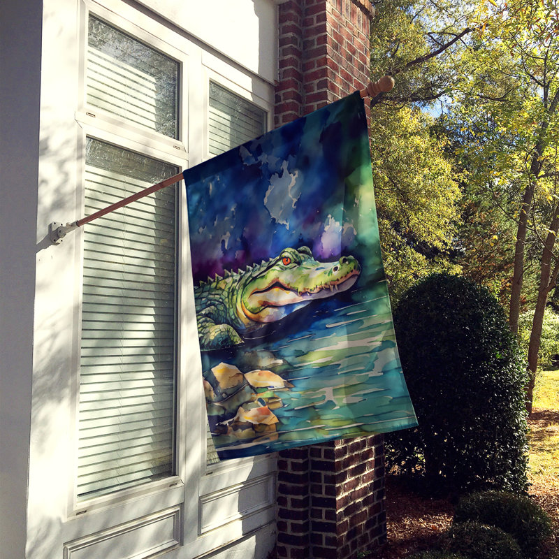 Drapeau de maison d'alligator