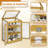 Cold Wooden Frame Greenhouse With 2 Tier Adjustable Shelves For Outdoor