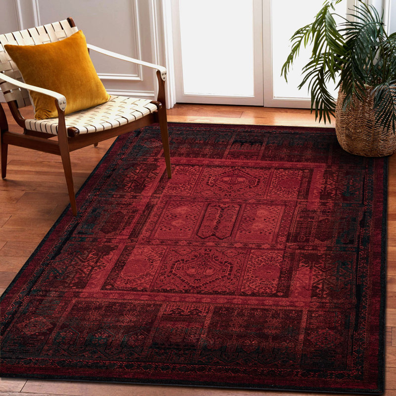 Oriental Wool Area Rug, Rectangular 170 x 235cm
