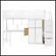 Lit mezzanine en bois avec bureau intégré