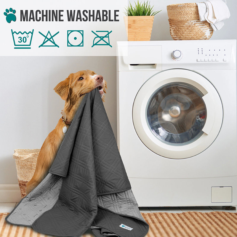 Charcoal Medium Waterproof Reversible Dog Sofa Cover